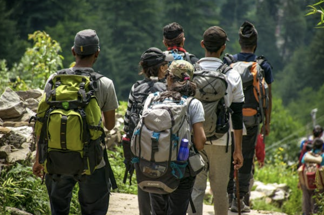 Outdoor fitness and active recreation in nature