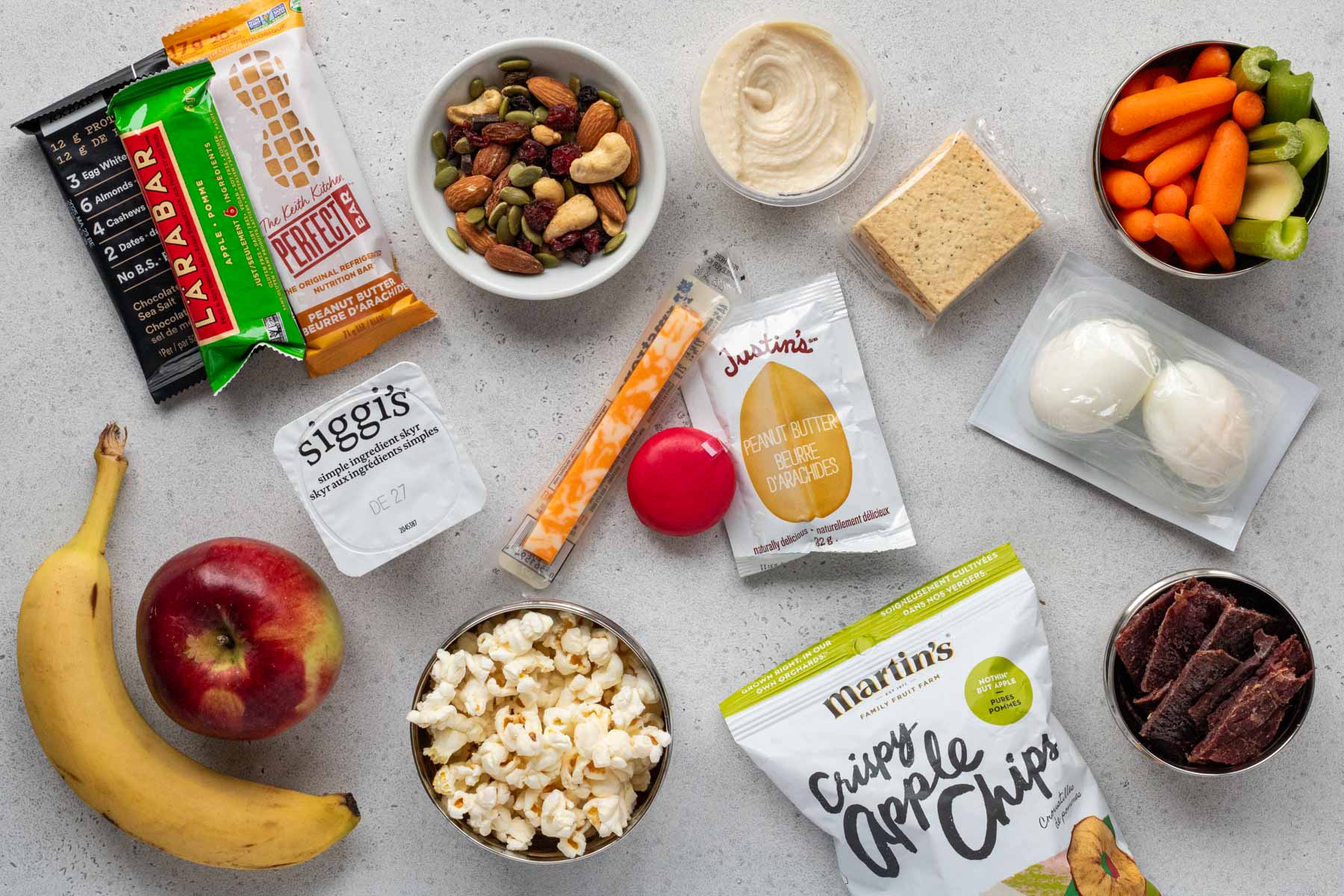 Travel snacks for active travelers