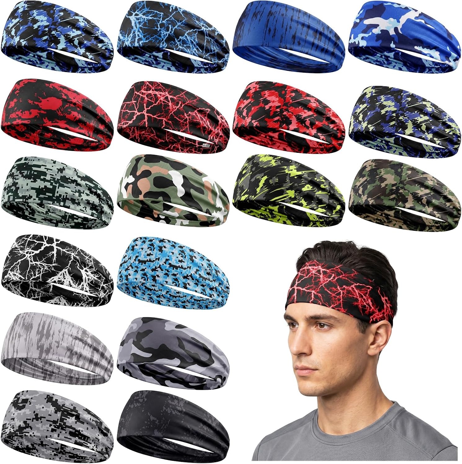 Athletic headbands for running, gym workouts, and active lifestyles