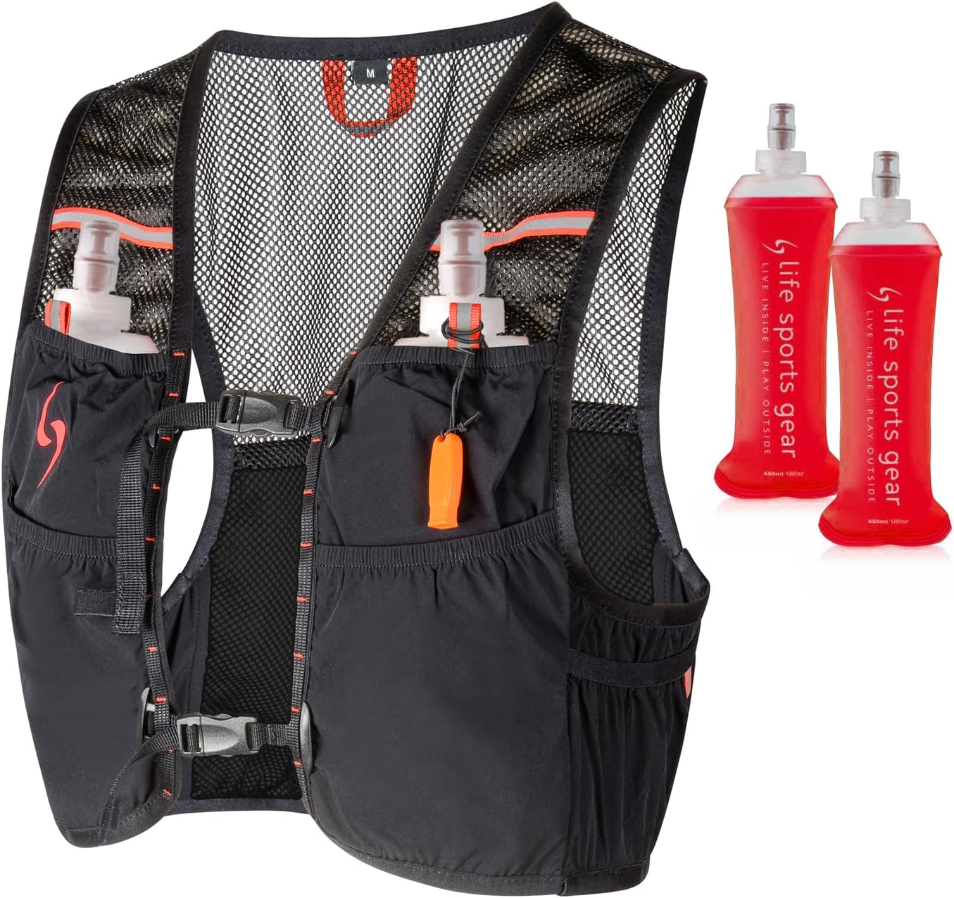 Hydration vest for running, trail training, and longer outdoor workouts