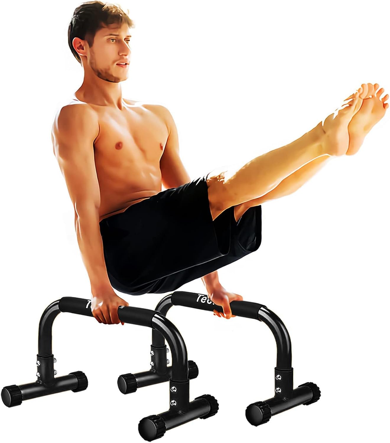 Parallettes push-up bars for bodyweight and upper-body workouts