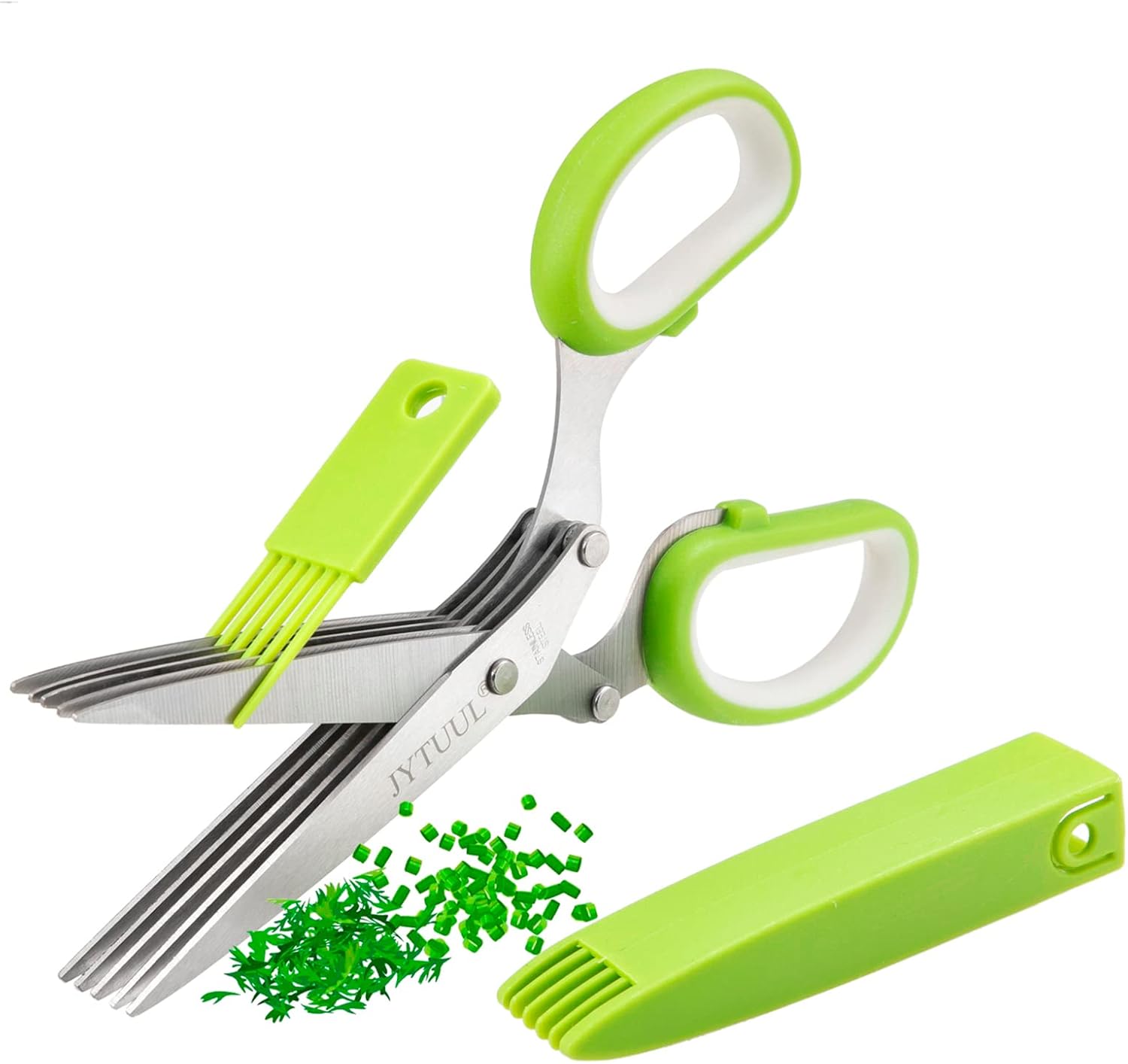 Kitchen herb scissors for cutting fresh herbs during meal preparation