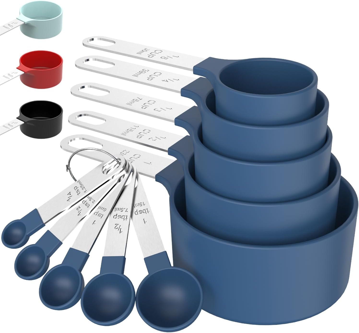 Measuring cups and spoons for cooking