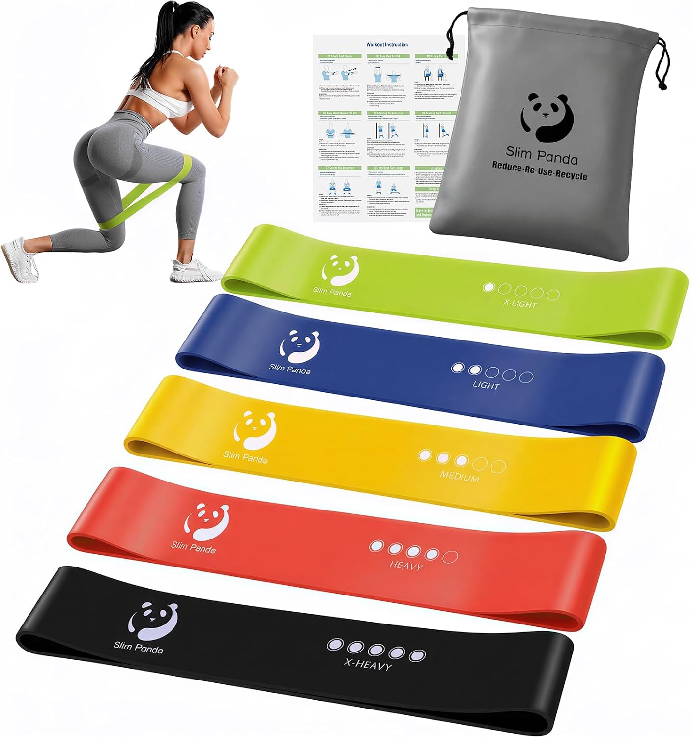Resistance loop bands for mobility and activation exercises