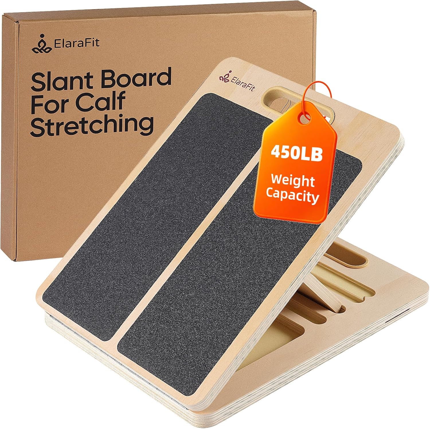 Slant board for calf stretching and ankle mobility exercises