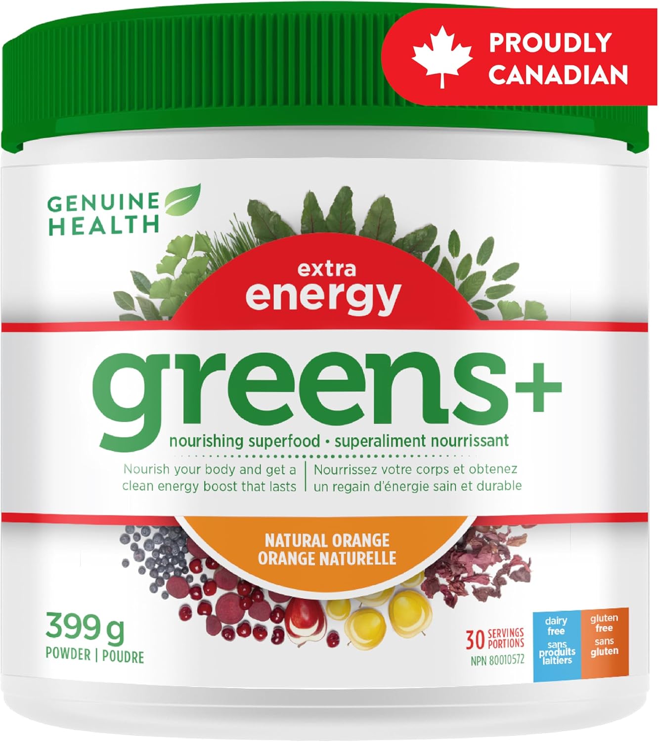 Greens powder dietary supplement
